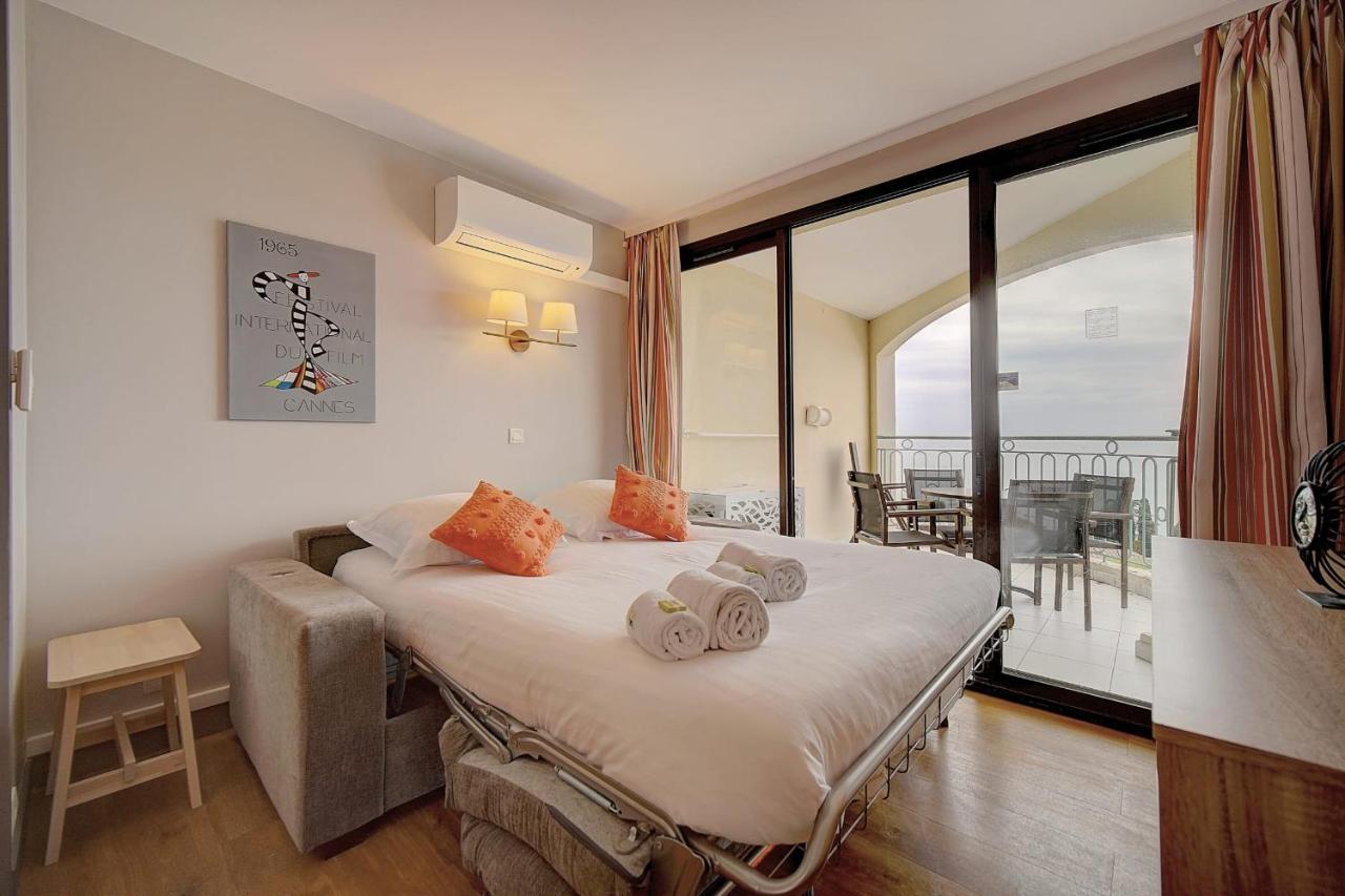 Immogroom - 2 Rooms Sea View - Swimming Pool - Terrace - Parking - Ac Cannes Exterior foto